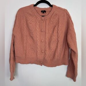 Nobody's child pink Pink Cable Knit Cardigan size 8 - 10